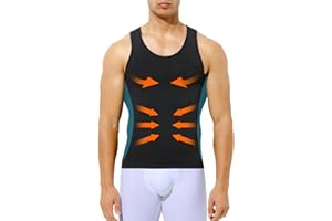 Arjen Kroos Camiseta Reductora Hombre Chaleco Faja para Hombre Sin Mangas Camiseta de Compresión Adelgazante Moldeadora