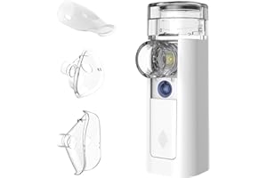 mini Air 360+ distributed by OMRON | Portable Silent Inhaler Mesh Nebulizer for Adults & Children | Two mask Sizes and Mouthpiece Included | for Cough & Cold Relief | Rechargeable via Micro-USB