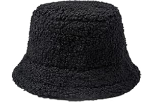 DURINM Sombrero del Pescador de Felpa Piel Sintética Encantador Gorro de Pescador Suave y Esponjoso Manténgase Abrigado en Invierno Sombrero de Pesca para Mujeres Parejas