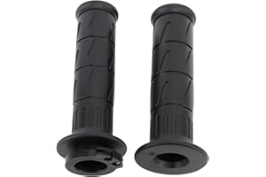 ACOUTO 1 Paire de Poignées de Moto de 22 Mm, Antidérapantes, Ergonomiques et Confortables, Poignée d'accélérateur pour Z750 Z800 Z1000 ZX?6R ZX?10R ZX?14R Poignée de MotoMoto Han