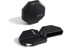 BTLIN Manual Carton Cutter, Ceramic Safety Blade Mini Magnetic Package Opener Knife, Ideal for Box and Thin Corrugated Cardboard, Black 2PCS