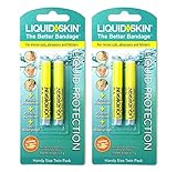 Liquid Skin® - Highly effective liquid plaster, easy to apply 'no sting' formula. Two Blister Packs (4 x 1g pipette)