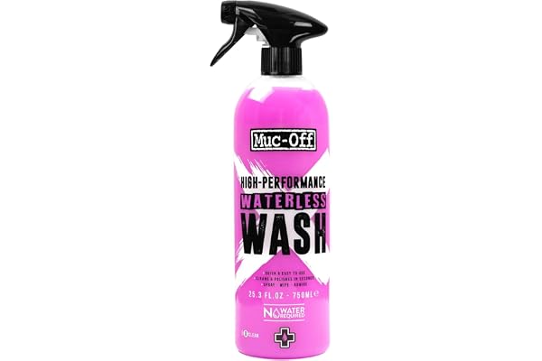 Muc-Off Vattenfri cykelrengöringsmedel, 750 ml – rengöringsspray för cyklar med hög prestanda utan sköljning – polerare och cykelrengöring – lämplig för alla typer av cyklar