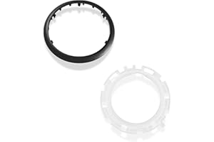 1neiSmartech Kit Ghiera di Ritenzione e Cornice Esterna Nera Telaio per Cuffia Asta del Cambio Compatibile con Citroen C3 2003-2009 e C2 2003-2010, Oem 7589T8, 7589V0