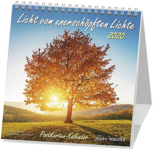 Licht vom unerschöpften Lichte 2020: Postkarten-Kalender mit Farbfotos und christlichen Texten
