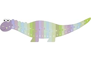 Alphabet Puzzle, Dinosaur ABC Wooden Puzzles - Wooden Toys for 1 Year Old and Toddler Toys, Jigsaw Puzzle Games - Educational Montessori Toys, Early Development & Activity Toys by Orange Tree Toys