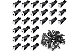 lyfLux 50 Stück Quadratischer Kopf Auto Vent Clip Luftduft Clips für Auto Vent Dekoration (schwarz)