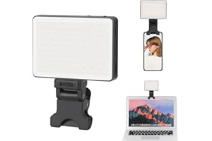 King Ma Światło do selfie do strumieniowego przesyłania wideokonferencji, 3 tryby świecenia LED, 3200 K - 5600 K, światło do fotografii, lampa wideo do przesyłania strumieniowego na żywo/spotkania