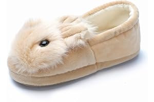 Yeeteepot Jungen Mädchen Plüsch Hausschuhe rutschfest Gummisohle Schuhe Kleinkind Winter Wärme Pantoffeln Indoor Leicht Weiche Hausschuhe