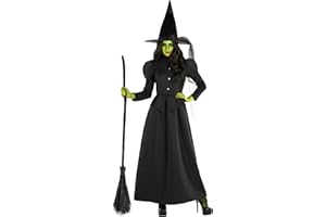 Morph Witch Costume for Women, Wicked Witch Costume Women's Witch Costume Adult Witch Costume Women Halloween Adult Woman