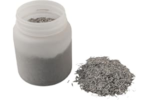 Solaughguy Importierte magnetische Stahlstifte, 1 kg, Edelstahl, lange Lebensdauer, 1 kg für rotierende und magnetische Becher, Polierstifte Edelstahl-Endstifte für magnetische (0,7 × 5 mm)