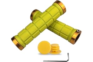 PLATT Bike Hand Grips, Impugnature per Manubrio Bici, manubrio della bici in Gomma ergonomica Antiscivolo manopole per Bicicletta MTB