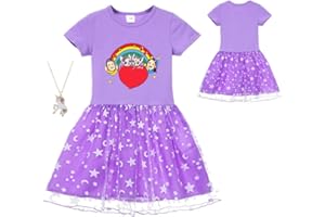 ZKomoL Youtuber Bambina Abbigliamento Vestito Bambina Vestitome Maglietta Bambina