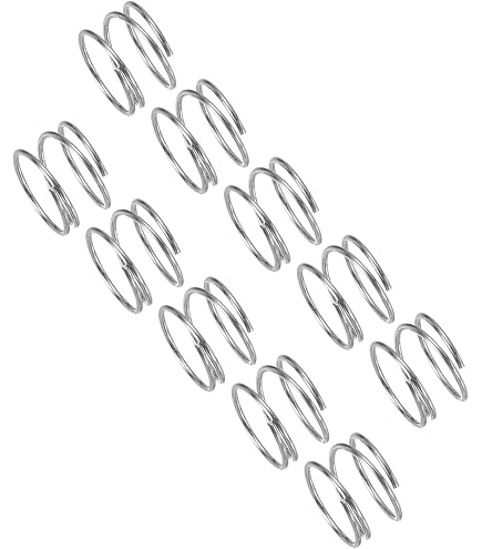 QUARKZMAN 5x Druckfeder 304 Edelstahl – 10 Mm Außen-Ø, 0,6 Mm Draht, 25 Mm Länge, Silber, Für Maschinen & Geräte