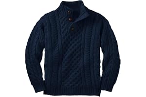 Haloumoning pojkar tröjor ståkrage flätmönster | Mjukt stickad, tjock och värmande, flätmönster, ribbade manschetter, mångsidigt kombinerbar, skola, fritid, vinter, vardag