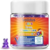 Validus Kids Iron Vitamin C Vitamin B6 - B12 Fos 60 Gummies