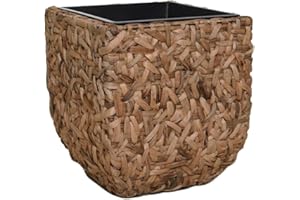 ‎VIVANNO VIVANNO Pflanzkübel Blumenkübel Pflanzgefäß Wasserhyazinthe Natur WILD 50 x 45 x 45 cm