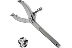 CLKE Llave de Embrague, Herramienta Llave de Volante,Llave de Embrague del Volante Universal,Llave de Polea de Motocicleta,Herramienta Llave de Volante Tipo Y para Motocicletas,Scooters(Plata)