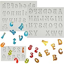 Stampo Silicone Lettere E Numeri - 2 Pezzi Per Torte, Cioccolato, Fondente, Senza BPA - Foto 10