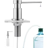 Sofetiy Undercounter Kitchen Soap Dispenser, Durable Kitchen Soap Dispenser with Stainless Steel Nuts 304 (without Plastic),