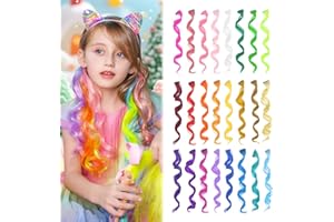 Dreamlover Ciocche Colorate per Capelli Bambina 24PCS, Extension Capelli Clip Colorati