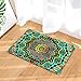 Produktbild LYJZH Badematte Badezimmer Teppich Rutschfester Badematten Einzeln Badteppich Waschbar Flanellmatte Mandala Saugmatte Farbe2 50 * 80cm