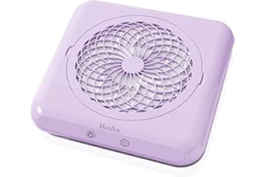 MelodySusie Aspirateur Ongles Professionnel, SProF Collecteur de Poussière pour Ongles Faible Bruit, Extracteur Électrique de Poussière pour la Manucure au Salon ou à la Maison, Violet