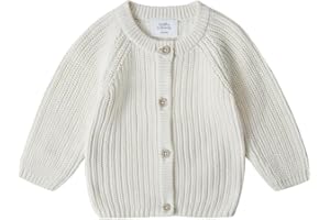Stellou & friends Baby Cardigan-Strickjacke für Mädchen und Jungen | Unisex Hochwertige und weiche Baby-Kleidung aus 100% Baumwolle - I V, Oeko-TEX Zertifiziert