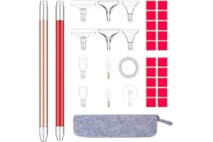 Favson 5D Diamand Painting Set für Kinder, Diamond Aufkleber Painting Sticker Set, LED-Diamant-Malstift, Kinder und Erwachsene Anfänger Diamant Aufkleber Kit, für Notebook, Cup,Geburtstagsgeschenk