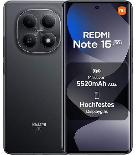 Xiaomi Redmi 15 5G, Dual, 256GB 8GB Ram, Midnight Black: Amazon.de