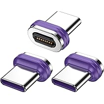 AUFU Cavo Magnetico USB C 60W 2x2m | Ricarica Rapida 20V/3A E Dati 480 Mbps | Testa Piana Angolo Regolabile 180° Per Phone 15, Galaxy S23