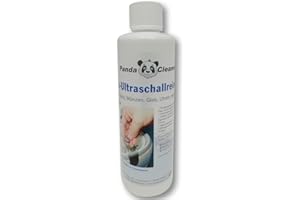 Pandacleaner® - Detergente a ultrasuoni per bagno ad ultrasuoni, concentrato per occhiali, gioielli, prodotti dentali, oro, monete, vetro, orologi (impermeabile) e molto altro ancora,1l,2l,3l (250ml)