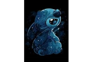 DAERLE DIY Diamond Painting Stitch, Kit de Pintura de Diamantes Kits de Punto de Cruz para Adultos, Stitch Completo de Pintura de Diamantes para Adultos, Pintura de Diamantes 30x40cm