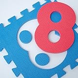 Puzzlematte Spielmatte ABC Alphabet Zahlen Tiere Autos Früchte Spielteppich Schaumstoff Puzzle Kinderteppich - 6