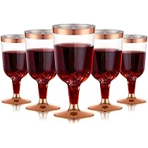 30 Bicchieri In Plastica Con Bordo Dorato, 360 Ml, Riutilizzabili, Eleganti Per Feste, Matrimoni E Cocktail - 4