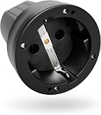 Kopp 929547086 - Doppia Presa Athenis A 2 Ingressi, Design Moderno Per Montaggio In Scatola 1 Posto - 2