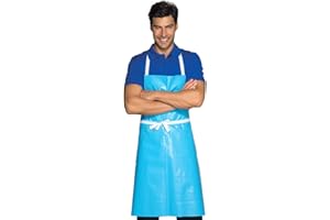 NOVAPLUS Isacco 091010 Pettorina Cerato Grembiule, Taglia 70cm x 90cm, Azzurro