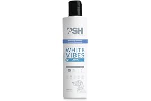 PSH PET SKIN HEALTHCARE PSH Whitening Vibes Shampoo - Champú para Perros y Gatos con Manto Blanco - Revitaliza, Ilumina y Purifica el Pelo - Hidratación Profunda y Desintoxicación - con Caolín y Aloe Vera - 300 ml