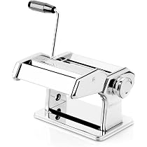 Nudelmaschine Pastamaker Mit 2 Klingen Und 8 Dicken, Edelstahl Frische