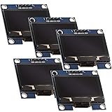 AZDelivery 5 x 1,3 inch OLED SSH1106 128 x 64 pixel I2C Display compatibel met Arduino en Raspberry Pi Inclusief E-Book!
