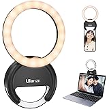 ULANZI Ring Light Telefono 4" Luce per Foto 3 Temperature Colore 3000K-7000K LED Portatile Luce Selfie 5 Livelli Luminosità L