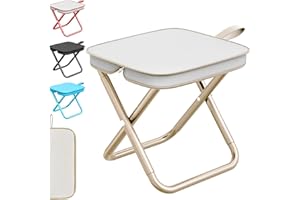LUKIUP Tabouret Pliant Portable,28 CM Tabouret Pliable, Chaise Pliante pour Adultes pour Voyage Randonnée Jardin Pêche Barbecue Plage avec
