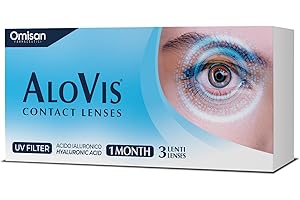 Alovis Contact Lenses, 3 Lenti A Contatto Mensili per la correzione della miopia -3,75
