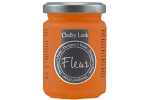 FLEUR DESIGNER'S PAINT | Pittura ad Acqua, Effetto Gesso Naturale, Extra Opaca, Fleur Chalky F31, Colore Tropical Sunset, Made in Italy, Formato da 130 ml