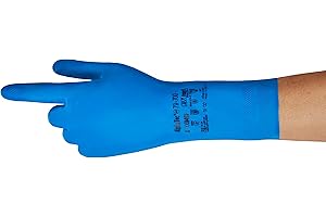 Ansell AlphaTec 79-700 Guantes de Trabajo Multiusos, Resistencia Química, Conformidad Alimentaria, Aquadri Technology, Sin Látex, Talla S (1 Par)