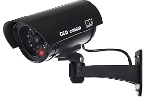 MACLEAN CE IR1100B Dummy LED kamera monitoringowa, atrapa alarmu, wodoszczelna, czarna