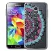 Produktbild Samsung Galaxy S5 Mini Backcover, Conie Mobile Silikon Schutzhülle im Mandala Design Hülle aus TPU transparent Muster kratzfest