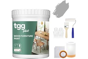 tgg Pintura Para Muebles, 35 Oz Tiza Pintura Mate Acabado AcríLica Para Madera De Encimeras Armarios, Todo En Uno A Base De Agua Pintura Para ArtesaníA De Muebles (Light Grey)