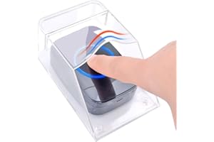 Rilime Transparente Türklingelabdeckung, Türklingel Schutzhülle Outdoor Transparent Wasserdicht Kabellose Türklingel Abdeckung Wandhalterung Klingelzubehör (1PC)