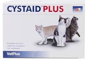 LABORATORIOS VETPLUS VetPlus Cystaid Plus - Complemento Dietético para Gatos con Cistitis Idiopática, 240 Capsulas